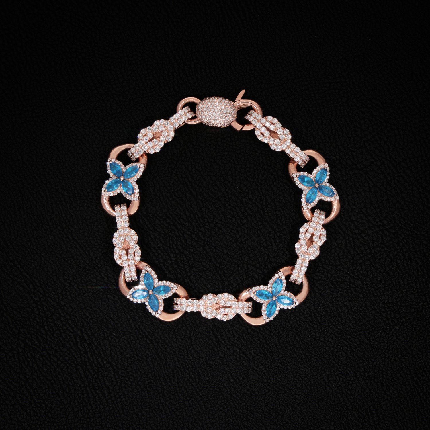 Rose gold Breeze Sapphire Blossom Bracelet