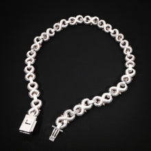 Royal Iced Floral white gold Cuban Chain