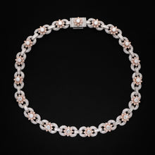 Royal Iced Floral white gold Cuban Chain