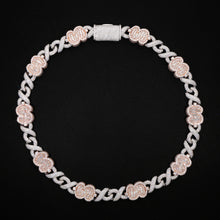 Infinity x Rose Gold Dollar Iced Cuban Chain