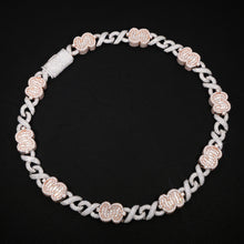 Infinity x Rose Gold Dollar Iced Cuban Chain