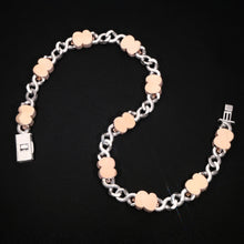 Infinity x Rose Gold Dollar Iced Cuban Chain