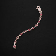 RED RUBBY ROSE GOLD BRACELET