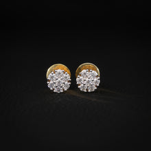 Aurora Gold-Plated VVS Moissanite Cluster Earrings
