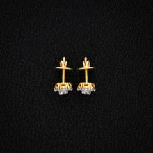 Aurora Gold-Plated VVS Moissanite Cluster Earrings