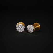 Aurora Gold-Plated VVS Moissanite Cluster Earrings