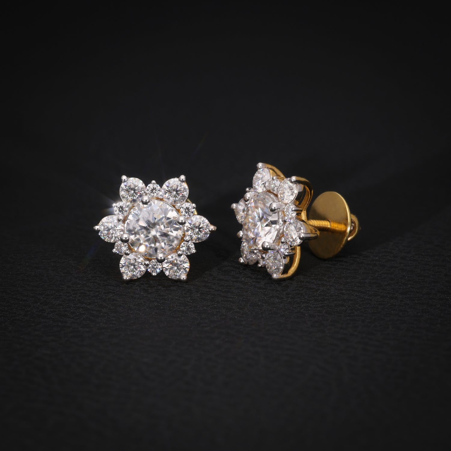 Sunburst Ice  VVS Studs