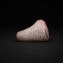 Rose GOLD VVS Diamond Oval Dome Ring