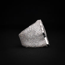 Sacred Iced ROSE GOLD Cross Ring