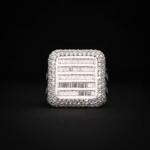 Iced Baguette Block Ring