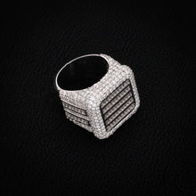 Iced Baguette Block Ring