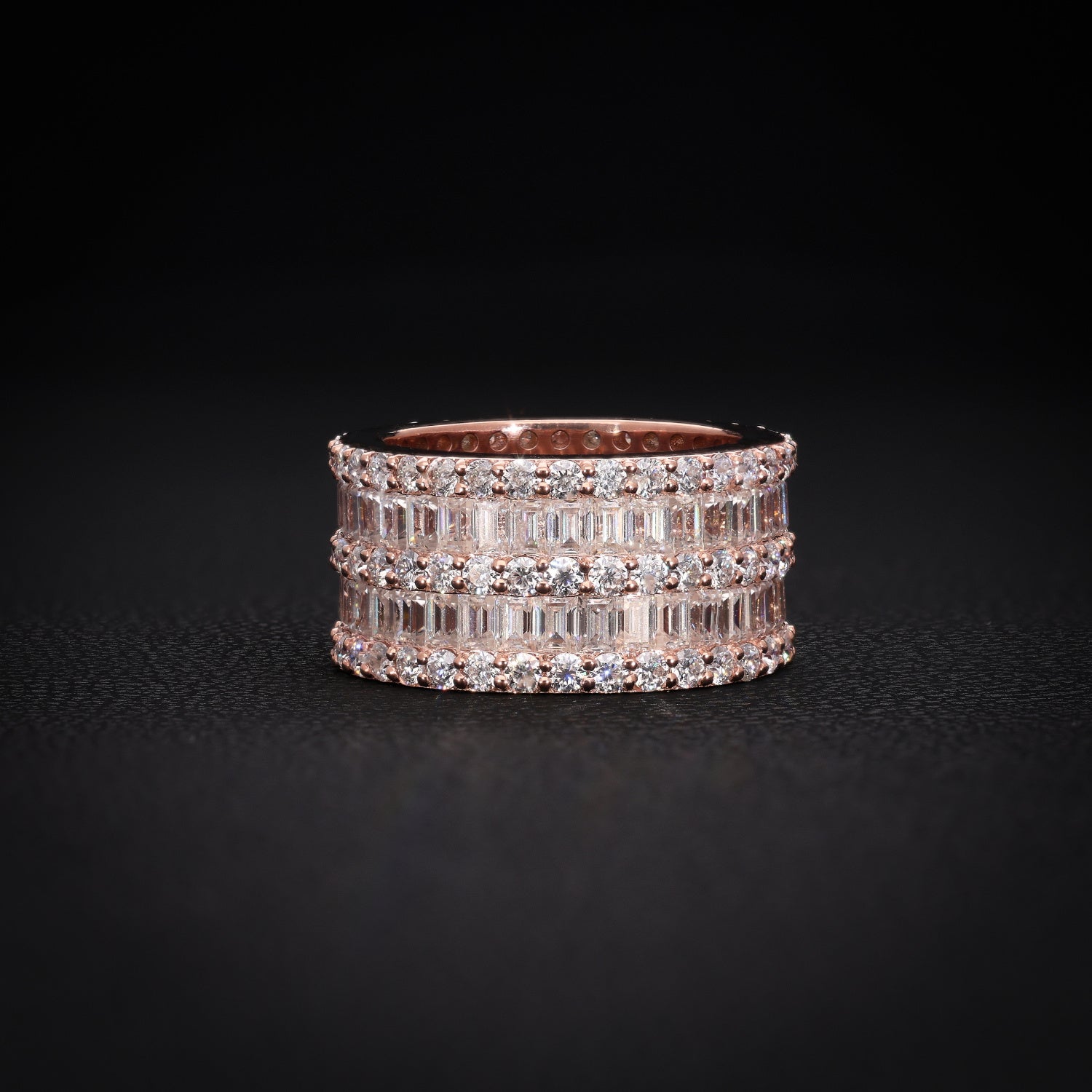 Royal Layers ROSE GOLD Eternity Band