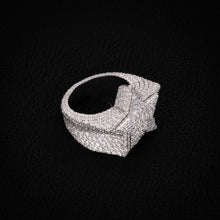 North Star WHITE GOLD Iced Ring