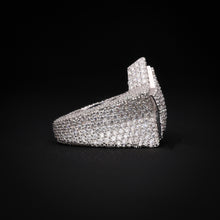 North Star WHITE GOLD Iced Ring