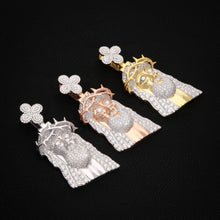 Iced Rose gold Jesus Piece Pendant (Trio Finish)