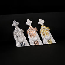 Iced Rose gold Jesus Piece Pendant (Trio Finish)