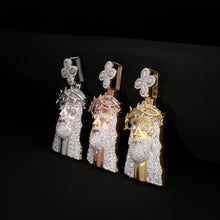 Iced Rose gold Jesus Piece Pendant (Trio Finish)