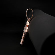 Royal Iced Cross Pendant (Rose Gold)