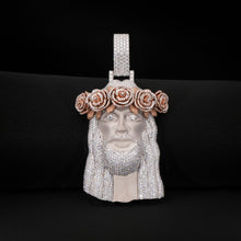 Rose Crown Jesus Pendant