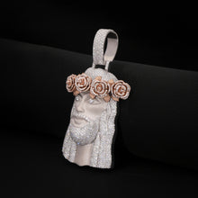 Rose Crown Jesus Pendant