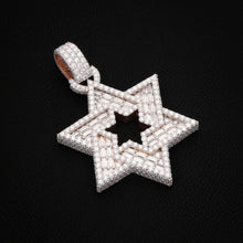 Iced Star of David Pendant