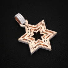 Iced Star of David Pendant