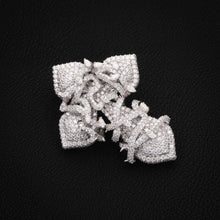 VVS Cupid’s WHITE GOLD Crossed Heart Pendant