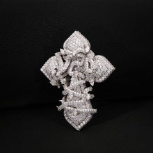 VVS Cupid’s WHITE GOLD Crossed Heart Pendant