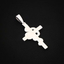 Twisted Cross Ice Pendant