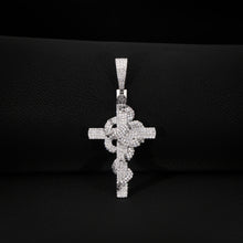 Twisted Cross Ice Pendant