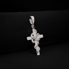 Twisted Cross Ice Pendant