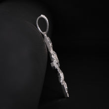 Twisted Cross Ice Pendant