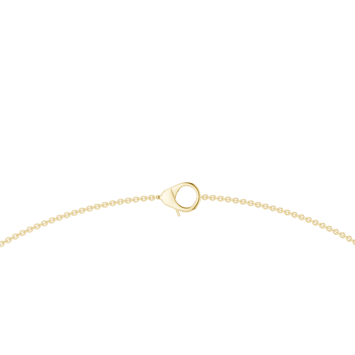 Emerald and Marquise Bezel Station Necklace in yellow 925 sterling silver, view 4