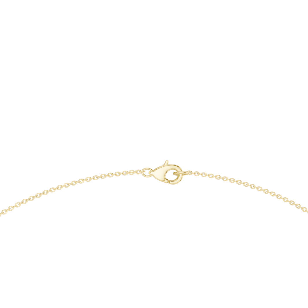 Pear Drop Fringe Necklace in yellow 925 sterling silver, view 4