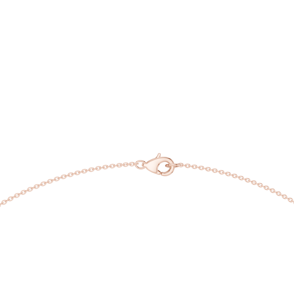 Pear Drop Fringe Necklace in rose 925 sterling silver, view 4