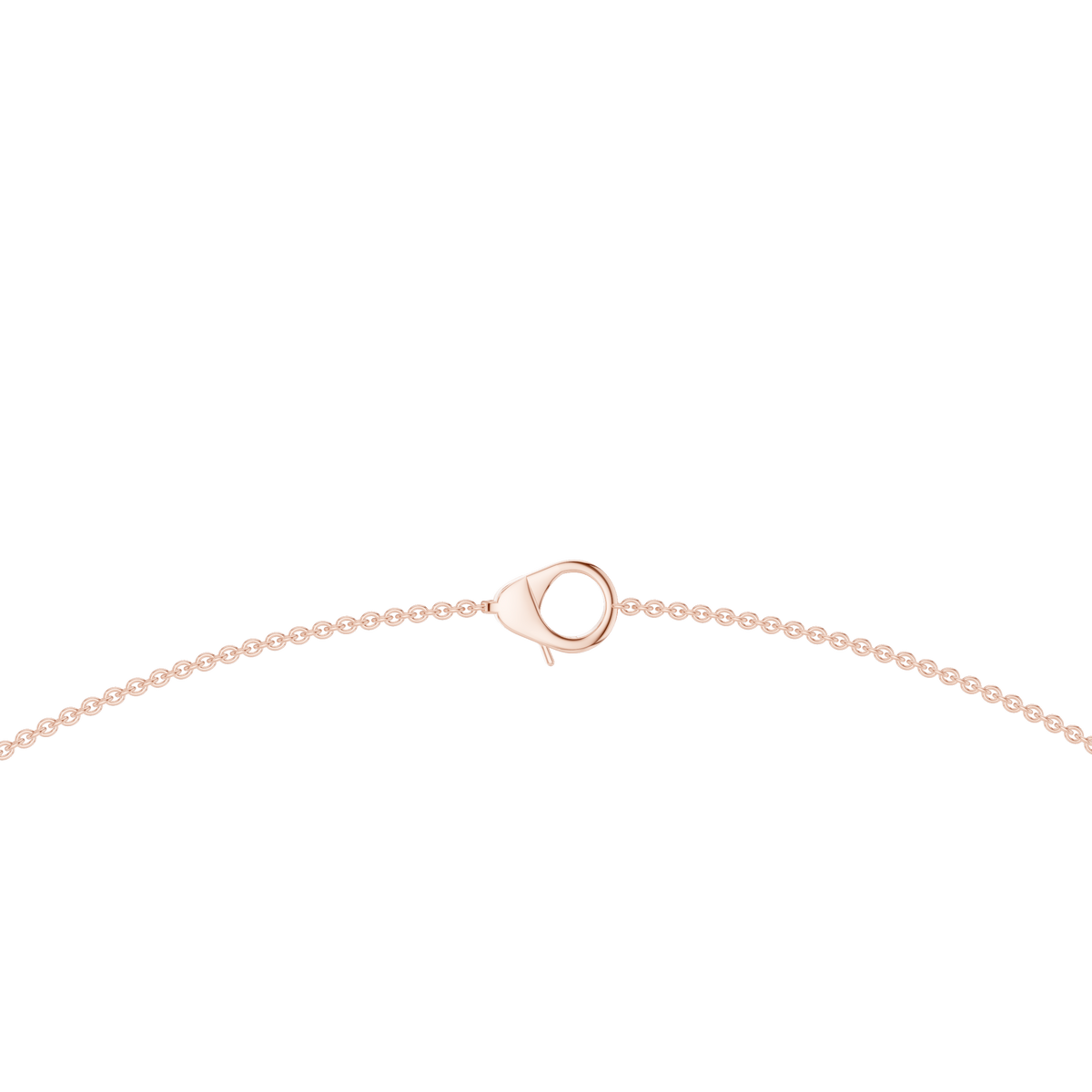 Emerald and Marquise Bezel Station Necklace in rose 925 sterling silver, view 4