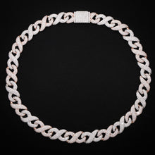 16MM Two Tone Rose and white Gold Infinity Chain