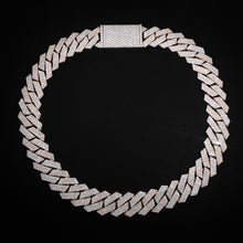 24MM ROSE & WHITE GOLD Royal Clash Square Cuban Chain