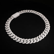 22MM RAISED BUGGATES  Frost King white gold Cuban Chain