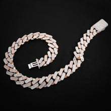 22 MM ROSE & WHITE GOLD Twin Flame Cuban Chain