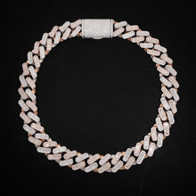 22 MM ROSE & WHITE GOLD Twin Flame Cuban Chain