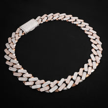 22 MM ROSE & WHITE GOLD Twin Flame Cuban Chain