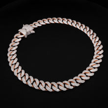 20MM Dior Lock ROSE GOLD VVS ROUND CUBAN CHAIN