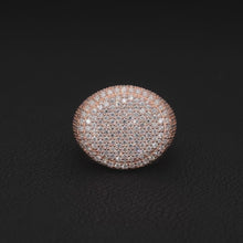 Rose GOLD VVS Diamond Oval Dome Ring
