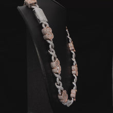 Infinity x Rose Gold Dollar Iced Cuban Chain