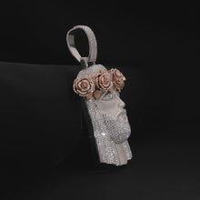 Rose Crown Jesus Pendant