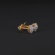 Aurora Gold-Plated VVS Moissanite Cluster Earrings