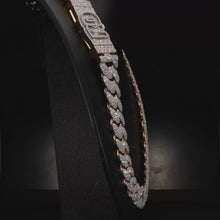 24MM Gold Dior Lock Iced Cuban Chain