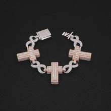 Infinite Drip Cross Bracelet